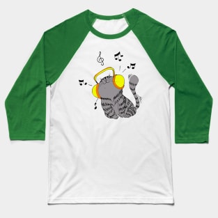 Music Cat Baseball T-Shirt